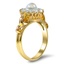 The Shanae Ring, smalltop view on a hand
