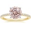 18K Yellow Gold Ballad Half Coverage Diamond Ring (1/8 ct. tw.), smalltop view