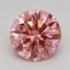 1.08 Ct. Fancy Vivid Pink Round Lab Grown Diamond