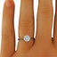 The Tremita Ring, smalltop view on a hand