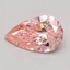 0.54 Ct. Fancy Intense Pink Pear Lab Grown Diamond