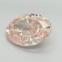 8.34 Ct. Fancy Vivid Pink Oval Lab Grown Diamond