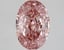 2.97 Ct. Fancy Vivid Pink Oval Lab Grown Diamond