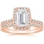 14KR Moissanite Odessa Diamond Ring (1/5 ct. tw.) with Sonora Diamond Ring (1/8 ct. tw.), smalltop view
