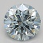 1.05 Ct. Fancy Bluish Green Round Lab Grown Diamond