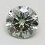 3.03 Ct. Fancy Vivid Green Round Lab Grown Diamond