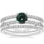 Platinum Linnia Diamond Ring with Whisper Eternity Diamond Ring (1/4 ct. tw.)