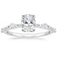 18K White Gold Palais Diamond Ring, smalltop view