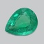 9.0x7.0mm  Green  Pear   Emerald