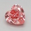 0.75 Ct. Fancy Vivid Pink Heart Lab Grown Diamond