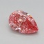 0.77 Ct. Fancy Vivid Pink Pear Lab Grown Diamond
