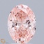 2.02 Ct. Fancy Vivid Pink Oval Lab Grown Diamond
