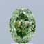 2.03 Ct. Fancy Vivid Green Oval Lab Grown Diamond
