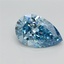1.65 Ct. Fancy Vivid Blue Pear Lab Grown Diamond