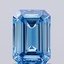 1.01 Ct. Fancy Vivid Blue Emerald Lab Grown Diamond
