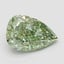 1.98 Ct. Fancy Vivid Green Pear Lab Grown Diamond