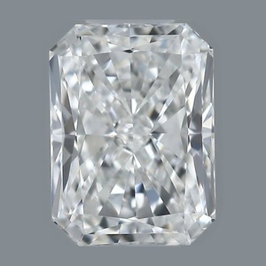 Radiant diamond — real photo