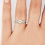 The Darla Ring, smalltop view on a hand
