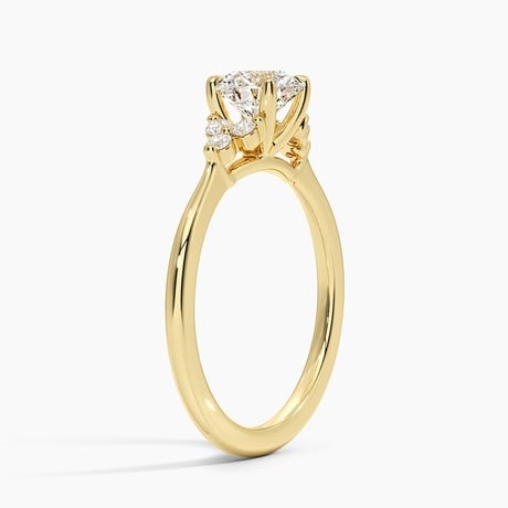 Trio Cluster Engagement Ring