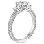 Platinum Antique Scroll Engraved Three Stone Diamond Ring (1/3 ct. tw.), smallside view