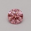 0.35 Ct. Fancy Vivid Pink Round Lab Grown Diamond