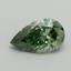 1.00 Ct. Fancy Vivid Green Pear Lab Grown Diamond