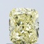 1.09 Ct. Fancy Intense Yellow Cushion Lab Grown Diamond