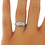 The Concetta Ring, smalltop view on a hand