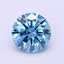 1.07 Ct. Fancy Vivid Blue Round Lab Grown Diamond