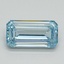 1.05 Ct. Fancy Intense Blue Emerald Lab Grown Diamond