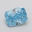 2.83 Ct. Fancy Vivid  Blue Cushion Lab Grown Diamond
