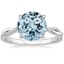 18K White Gold Petite Twisted Vine Diamond Ring (1/8 ct. tw.), smalltop view