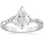 18K White Gold Chamise Diamond Ring (1/15 ct. tw.), smalltop view