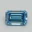 1.08 Ct. Fancy Vivid Blue Emerald Lab Grown Diamond