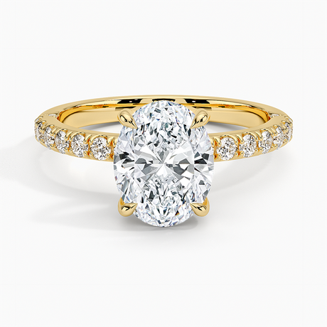 Diamond Accented Inner Impression Ring