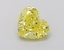 1.11 Ct. Fancy Vivid  Yellow Heart Lab Grown Diamond