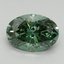 3.1 Ct. Fancy Vivid Pacific Green Oval Lab Grown Diamond