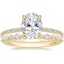 14K Yellow Gold Demi Diamond Ring (1/3 ct. tw.) with Marseille Diamond Ring (1/3 ct. tw.)