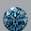2.18 Ct. Fancy Vivid Blue Round Lab Grown Diamond