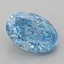 1.51 Ct. Fancy Vivid Blue Oval Lab Grown Diamond