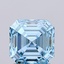 1.23 Ct. Fancy Vivid  Blue Asscher Lab Grown Diamond