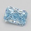 1.05 Ct. Fancy Vivid Blue Radiant Lab Grown Diamond