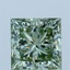 1.52 Ct. Fancy Vivid Green Princess Lab Grown Diamond