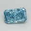 1.52 Ct. Fancy Vivid Blue Radiant Lab Grown Diamond