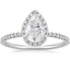 18K White Gold Waverly Halo Diamond Ring (1/2 ct. tw.), smalltop view