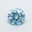 1.41 Ct. Fancy Vivid Blue Round Lab Grown Diamond