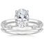 Platinum Alula Diamond Ring with Aimee Diamond Ring