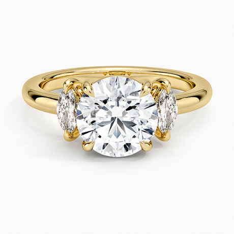 18K Yellow Gold Sasha Three Stone Marquise Diamond Ring (1/3 ct. tw.)