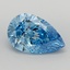 3.05 Ct. Fancy Vivid  Blue Pear Lab Grown Diamond