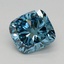 0.80 Ct. Fancy Vivid Blue Cushion Lab Grown Diamond